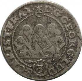 Obrazek dla: 3 krajcary 1657 Jerzy III, Ludwik IV, Chrystian Księstwo BrzeskoLegnickoWołowskie Brzeg
