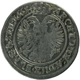 Obrazek 2 dla: 3 krajcary 1661 Leopold I Habsburg Wrocław