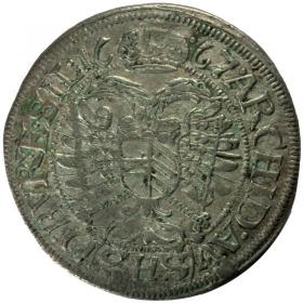 Obrazek 2 dla: 3 krajcary 1667 Leopold I Habsburg Wrocław