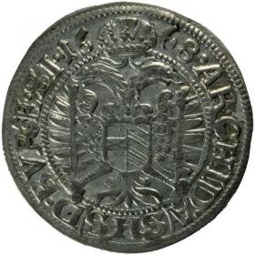 Obrazek 2 dla: 3 krajcary 1668 Leopold I Habsburg Wrocław