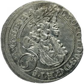 3 krajcary 1697 Leopold I Habsburg Wrocław