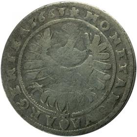 Obrazek 2 dla: 15 krajcarów 1663 Ludwik IV Legnicki Księstwo Brzesko  Legnicko  Wołowskie Brzeg