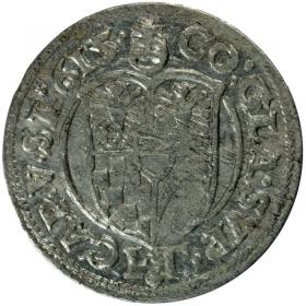 3 krajcary 1615 Karol II Podiebradowicz Księstwo Ziębicko  Oleśnickie Oleśnica