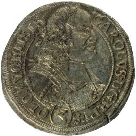 Obrazek dla: 3 krajcary 1695 Karol II Liechtenstein Ołomuniec