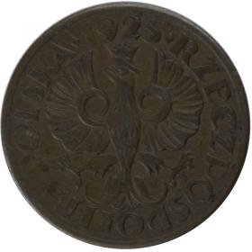 Obrazek 2 dla: 1 grosz 1925 II RP Warszawa