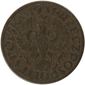 Obrazek 2 dla: 1 grosz 1931 II RP Warszawa