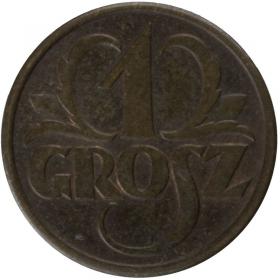 Obrazek dla: 1 grosz 1937 II RP Warszawa