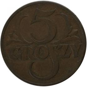 Obrazek dla: 5 groszy 1937 II RP Warszawa