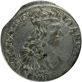 Obrazek dla: Szóstak 1667 Jan Kazimierz Bydgoszcz