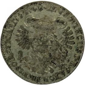 Obrazek 2 dla: Grosz wikariacki 1740 August III Drezno