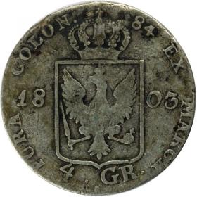 Obrazek 2 dla: 4 grosze 1803 Fryderyk Wilhelm III Prusy Berlin