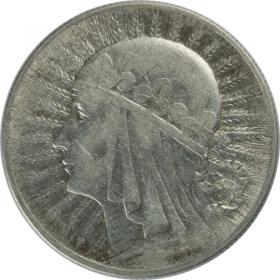 Obrazek dla: 5 złotych 1932 Głowa Kobiety II RP Londyn 