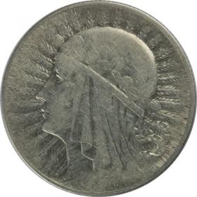 Obrazek dla: 5 złotych 1933 Głowa Kobiety II RP Warszawa