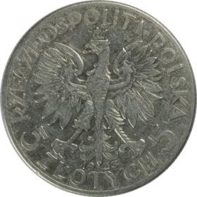 Obrazek 2 dla: 5 złotych 1933 Głowa Kobiety II RP Warszawa
