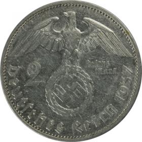 Obrazek 2 dla: 2 marki 1937 G Paul von Hindenburg Niemcy Karlsruhe