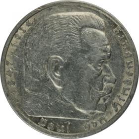 Obrazek dla: 5 marek 1935 F Paul von Hindenburg Niemcy Stuttgart