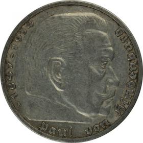 Obrazek dla: 5 marek 1936 E Paul von Hindenburg Niemcy Muldenhutten