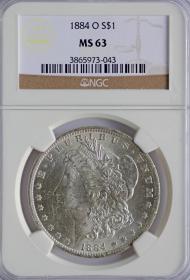 Obrazek dla: 1 dolar 1884 USA grading NGC MS63