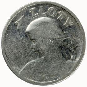 Obrazek dla: 1 złoty 1925 Kobieta z kłosami II RP Londyn