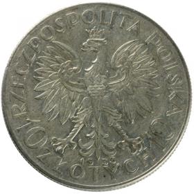 Obrazek 2 dla: 10 złotych 1933 Głowa Kobiety II RP Warszawa