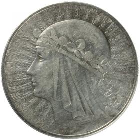 Obrazek dla: 10 złotych 1933 Głowa Kobiety II RP Warszawa