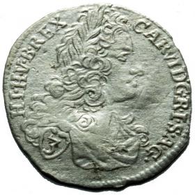 Obrazek dla: 3 krajcary 1719 Karol VI Habsburg Czechy Praga