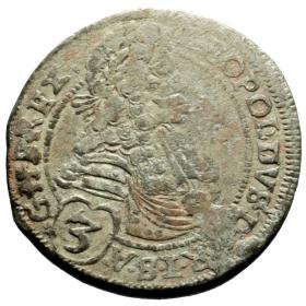 Obrazek dla: 3 krajcary 1696 Leopold I Habsburg Węgry Bratysława