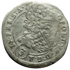 Obrazek dla: 3 krajcary 1700 Leopold I Habsburg Czechy Praga