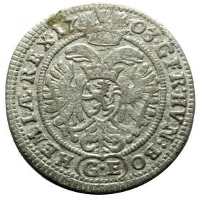 Obrazek 2 dla: 3 krajcary 1703 Leopold I Habsburg Czechy Praga