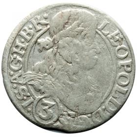 Obrazek dla: 3 krajcary 1666 Leopold I Habsburg Śląsk Wrocław