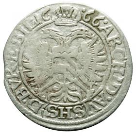 Obrazek 2 dla: 3 krajcary 1666 Leopold I Habsburg Śląsk Wrocław