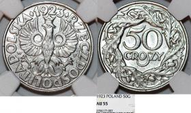 Obrazek dla: 50 groszy 1923 GRADING NGC