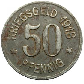 Obrazek dla: 50 fenigów 1918 Racibórz Ratibor