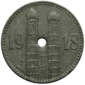 Obrazek 2 dla: 15 fenigów 1918 Monachium Munchen