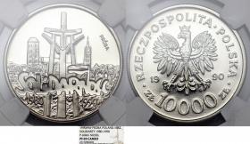 Obrazek dla: 10000 złotych 1990 Solidarność próba GRADING NGC