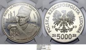 Obrazek dla: 5000 złotych 1989 Henryk Sucharski próba GRADING