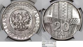 Obrazek dla: 20 złotych 1973 Wieżowiec i kłosy próba GRADING