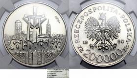 Obrazek dla: 200000 złotych 1990 Solidarność próba GRADING NGC