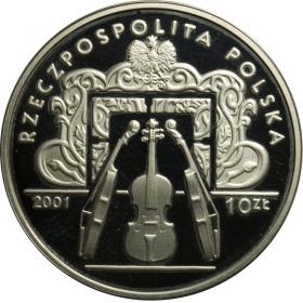 Obrazek 2 dla: 10 złotych 2001 Henryk Wieniawski