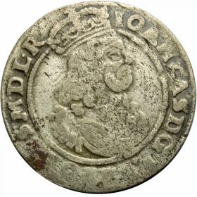 Obrazek dla: Szóstak 1666 Jan Kazimierz Kraków