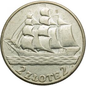 Obrazek dla: 2 złote 1936 Żaglowiec II RP Warszawa