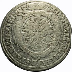 Obrazek 2 dla: 6 krajcarów 1679 Chrystian Ulryk Księstwo Ziębicko  Oleśnickie Oleśnica