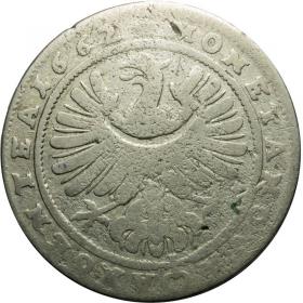 Obrazek 2 dla: 15 krajcarów 1662 Jerzy III Brzeski Księstwo Brzesko  Legnicko  Wołowskie Brzeg