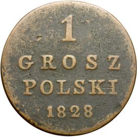 Obrazek dla: 1 grosz 1828 Aleksander I Romanow Królestwo Polskie Warszawa