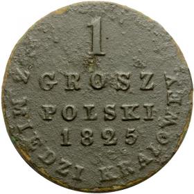 Obrazek dla: 1 grosz 1825 Aleksander I Romanow Królestwo Polskie Warszawa