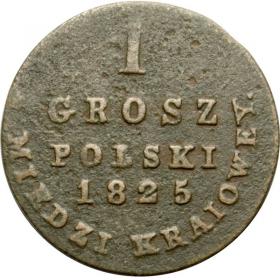 Obrazek dla: 1 grosz 1825 Aleksander I Romanow Królestwo Polskie Warszawa