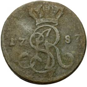 Obrazek dla: Grosz 1787 Stanislaw August Poniatowski Warszawa