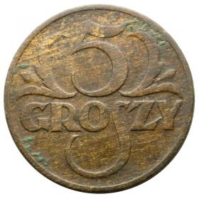 Obrazek dla: 5 groszy 1936 II RP Warszawa
