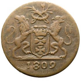Obrazek 2 dla: 1 grosz 1809 Wolne Miasto Gdańsk