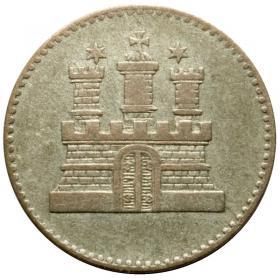 Obrazek 2 dla: 1 sechsling 1855 Hamburg
